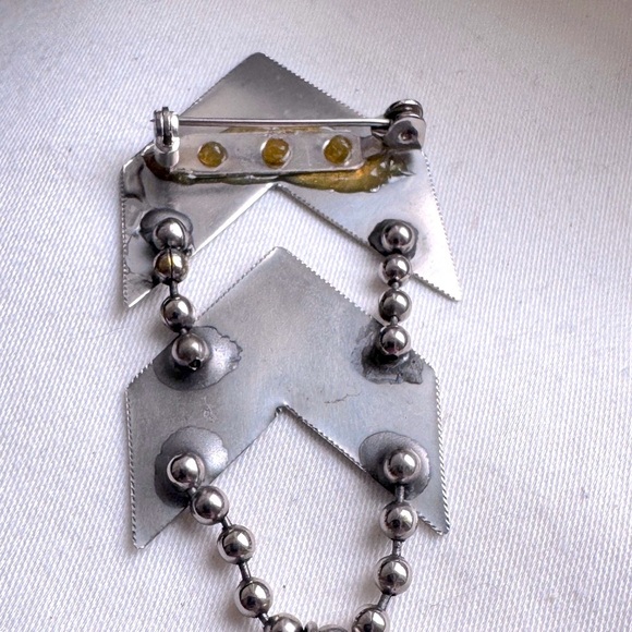 🎖️Vintage Stunning Military Style Silver Star Pendant Pin / Brooch 🎖️ - Picture 9 of 15